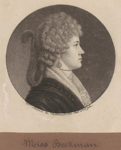 Ann Beekman av Charles B. J. Févret de Saint Mémin