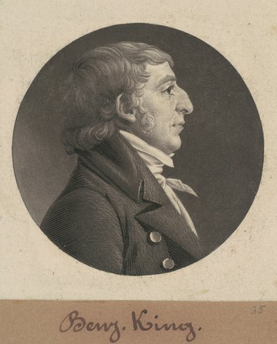 Benjamin King av Charles B. J. Févret de Saint Mémin