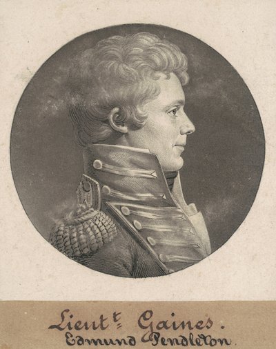 Edmund Pendleton Gaines av Charles B. J. Févret de Saint Mémin