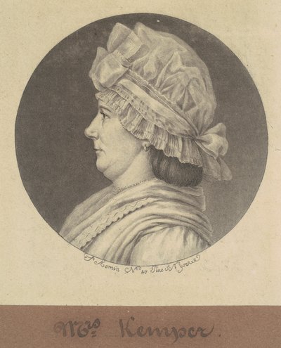 Elizabeth Marius Kemper av Charles B. J. Févret de Saint Mémin