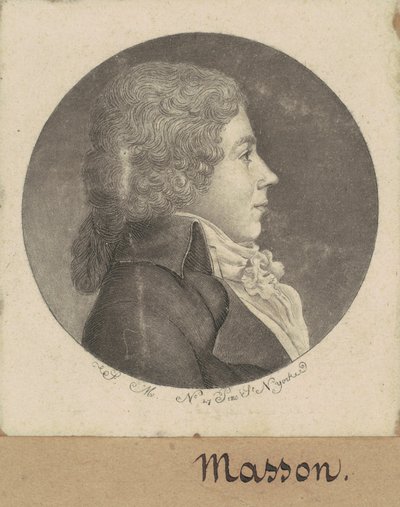 Francois Desire Masson av Charles B. J. Févret de Saint Mémin
