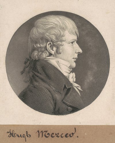 Hugh leietaker Weedon Mercer av Charles B. J. Févret de Saint Mémin