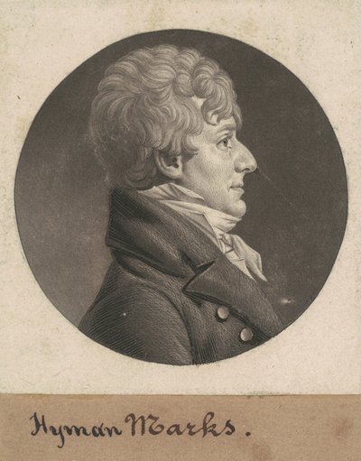 Hyman Marks av Charles B. J. Févret de Saint Mémin
