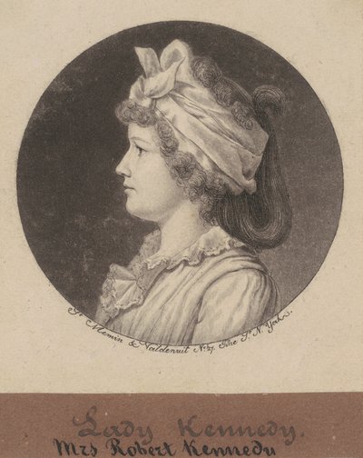Jane Macomb Kennedy av Charles B. J. Févret de Saint Mémin