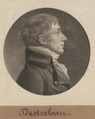 Jean Noel Destrehan av Charles B. J. Févret de Saint Mémin