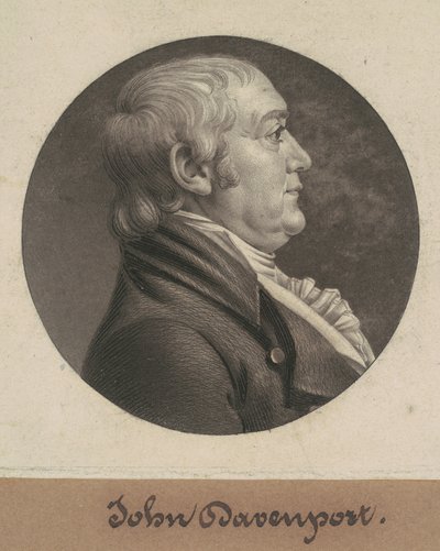 John Davenport av Charles B. J. Févret de Saint Mémin