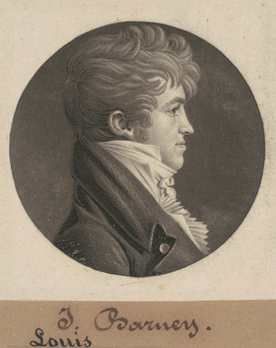 Louis Barney av Charles B. J. Févret de Saint Mémin