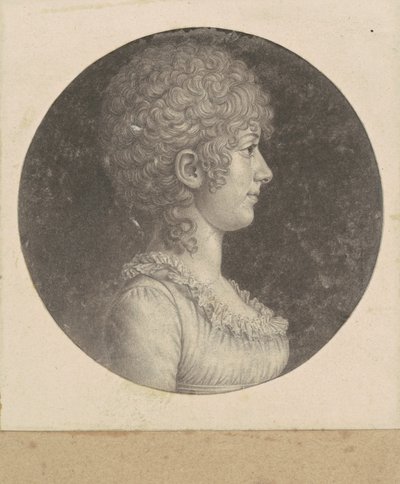 Margaret Polk av Charles B. J. Févret de Saint Mémin