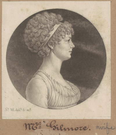 Mary Ann Smith Gilmor av Charles B. J. Févret de Saint Mémin