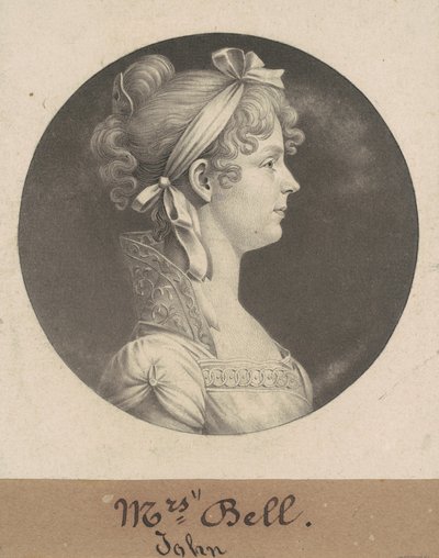 Mary Ann Walker Bell av Charles B. J. Févret de Saint Mémin