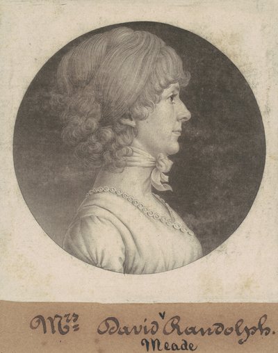 Mary Randolph Randolph av Charles B. J. Févret de Saint Mémin