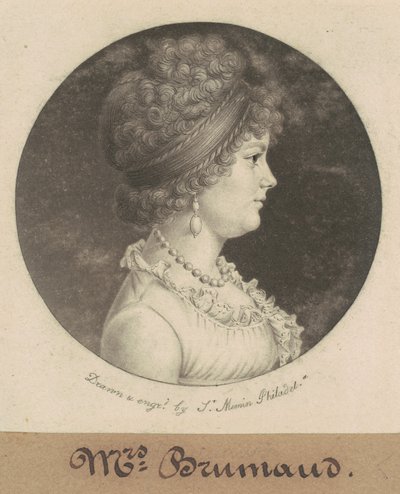 Fru Brumaud av Charles B. J. Févret de Saint Mémin