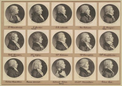 Saint-Mémin-samlingen av portretter, gruppe 12 av Charles B. J. Févret de Saint Mémin