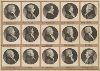 Saint-Mémin samling av portretter, gruppe 13 av Charles B. J. Févret de Saint Mémin