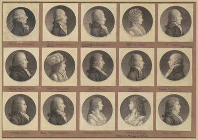 Saint-Mémin-samlingen av portretter, gruppe 1 av Charles B. J. Févret de Saint Mémin