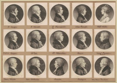 Saint-Mémin samling av portretter, gruppe 21 av Charles B. J. Févret de Saint Mémin