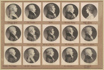 Saint-Mémin-samlingen av portretter, gruppe 23 av Charles B. J. Févret de Saint Mémin