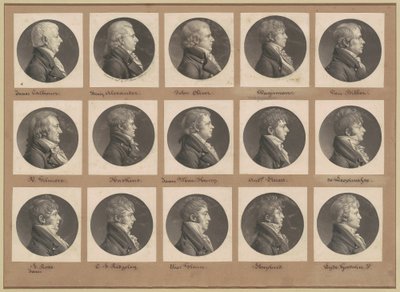 Saint-Mémin samling av portretter, gruppe 26 av Charles B. J. Févret de Saint Mémin