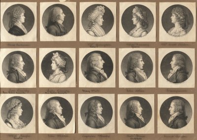 Saint-Mémin-samlingen av portretter, gruppe 2 av Charles B. J. Févret de Saint Mémin