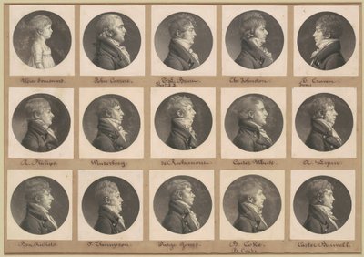 Saint-Mémin portrettsamling, gruppe 30 av Charles B. J. Févret de Saint Mémin
