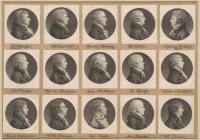 Saint-Mémin samling av portretter, gruppe 33 av Charles B. J. Févret de Saint Mémin