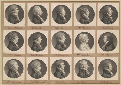 Saint-Mémin samling av portretter, gruppe 35 av Charles B. J. Févret de Saint Mémin