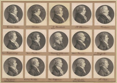 Saint-Mémin samling av portretter, gruppe 39 av Charles B. J. Févret de Saint Mémin