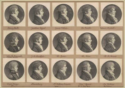 Saint-Mémin-samlingen av portretter, gruppe 46 av Charles B. J. Févret de Saint Mémin