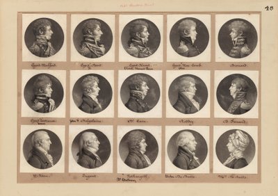 Saint-Mémin samling av portretter, gruppe 48 av Charles B. J. Févret de Saint Mémin