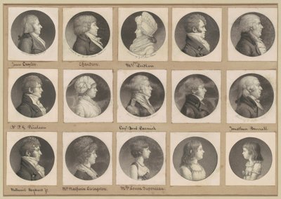 Saint-Mémin samling av portretter, gruppe 52 av Charles B. J. Févret de Saint Mémin