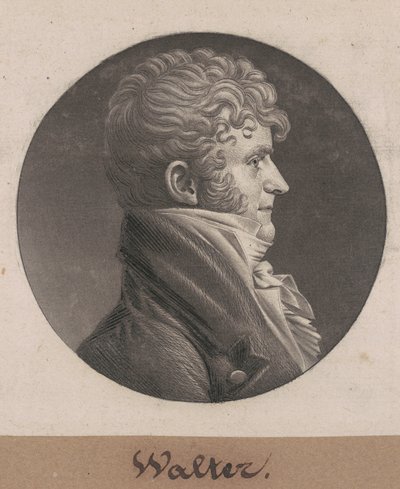 Samuel Purviance Walker av Charles B. J. Févret de Saint Mémin