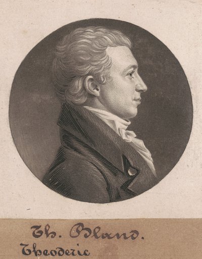 Theodorick Bland av Charles B. J. Févret de Saint Mémin