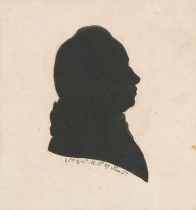 Uidentifisert mannlig silhuett av Charles B. J. Févret de Saint Mémin