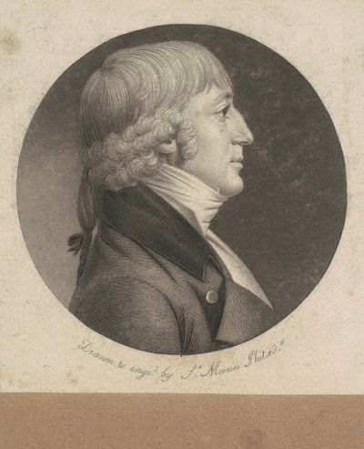 Uidentifisert mann av Charles B. J. Févret de Saint Mémin