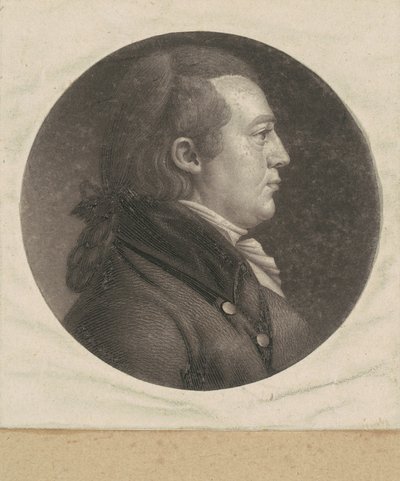 Uidentifisert mann av Charles B. J. Févret de Saint Mémin