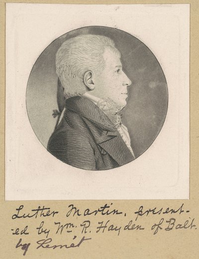 Uidentifisert mann av Charles B. J. Févret de Saint Mémin