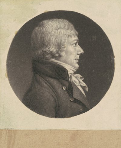 Uidentifisert mann av Charles B. J. Févret de Saint Mémin