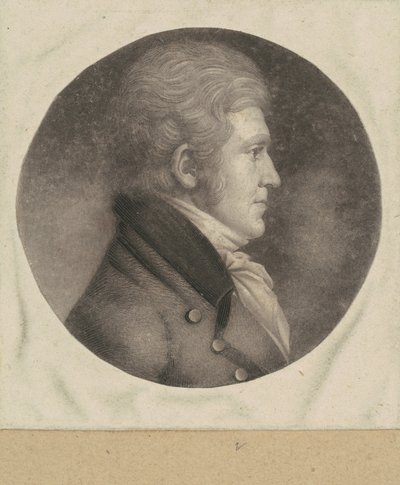 Uidentifisert mann av Charles B. J. Févret de Saint Mémin