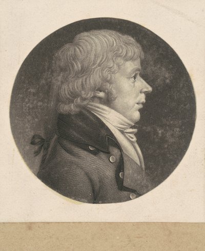 Uidentifisert mann av Charles B. J. Févret de Saint Mémin