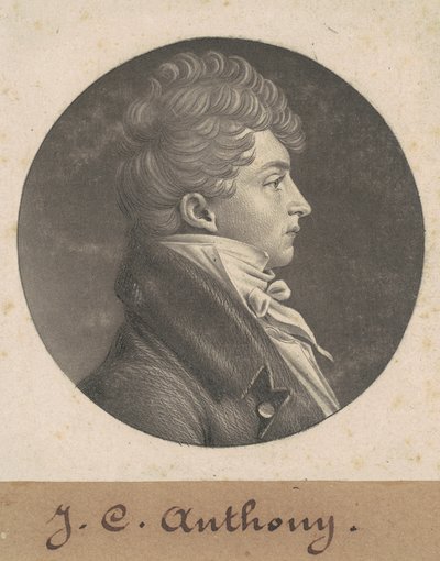 Uidentifisert mann av Charles B. J. Févret de Saint Mémin