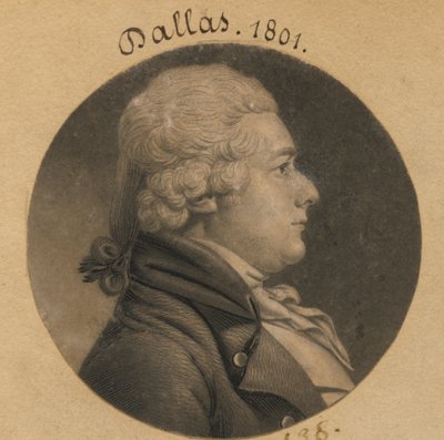 Alexander James Dallas av Charles Balthazar Julien Févret de Saint-Mémin