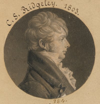 Charles Sterett Ridgely av Charles Balthazar Julien Févret de Saint-Mémin
