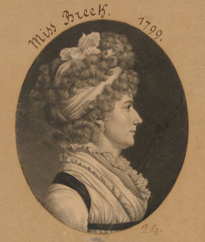 Hannah Breck av Charles Balthazar Julien Févret de Saint-Mémin