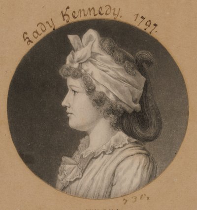 Jane Macomb Kennedy av Charles Balthazar Julien Févret de Saint-Mémin