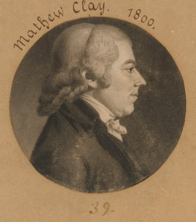 Matthew Clay av Charles Balthazar Julien Févret de Saint-Mémin