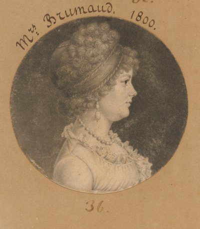 Frau Brumaud av Charles Balthazar Julien Févret de Saint-Mémin