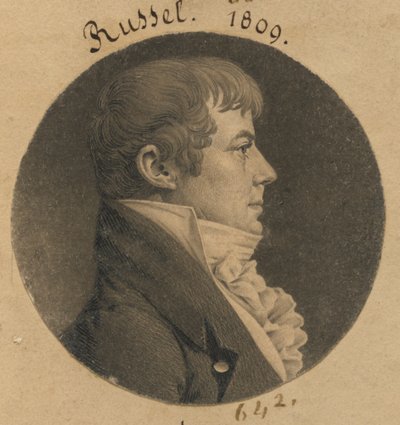 Muligens Nathaniel Russell eller J. Dawson av Charles Balthazar Julien Févret de Saint-Mémin