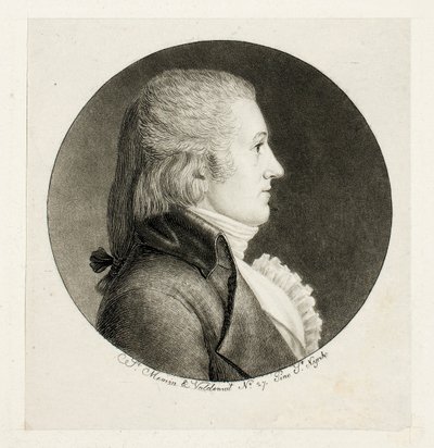 Profilportrett, Blake av Charles Balthazar Julien Févret de Saint-Mémin