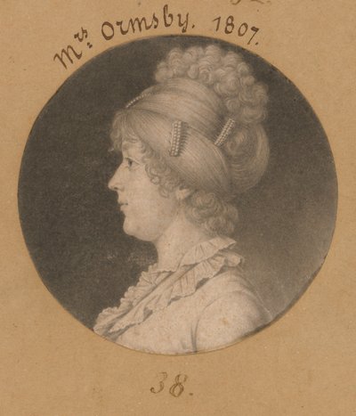 Sarah Mahon Ormsby av Charles Balthazar Julien Févret de Saint-Mémin