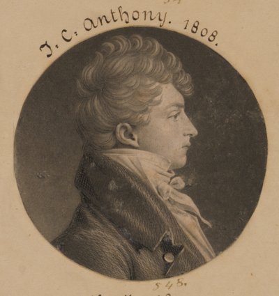 Uidentifisert mann av Charles Balthazar Julien Févret de Saint-Mémin